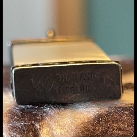 Unique & FABULOUS nicely sized Sterling Silver Mother of Pearl LOVE Pendant ❤️🔥 - Picture 4 of 15